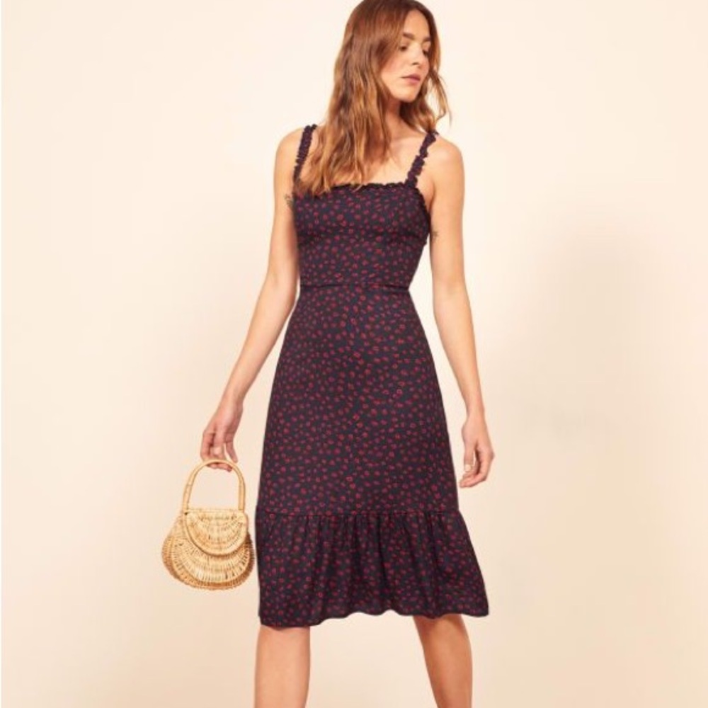 Reformation Virgil Midi Dress - Granada size 4